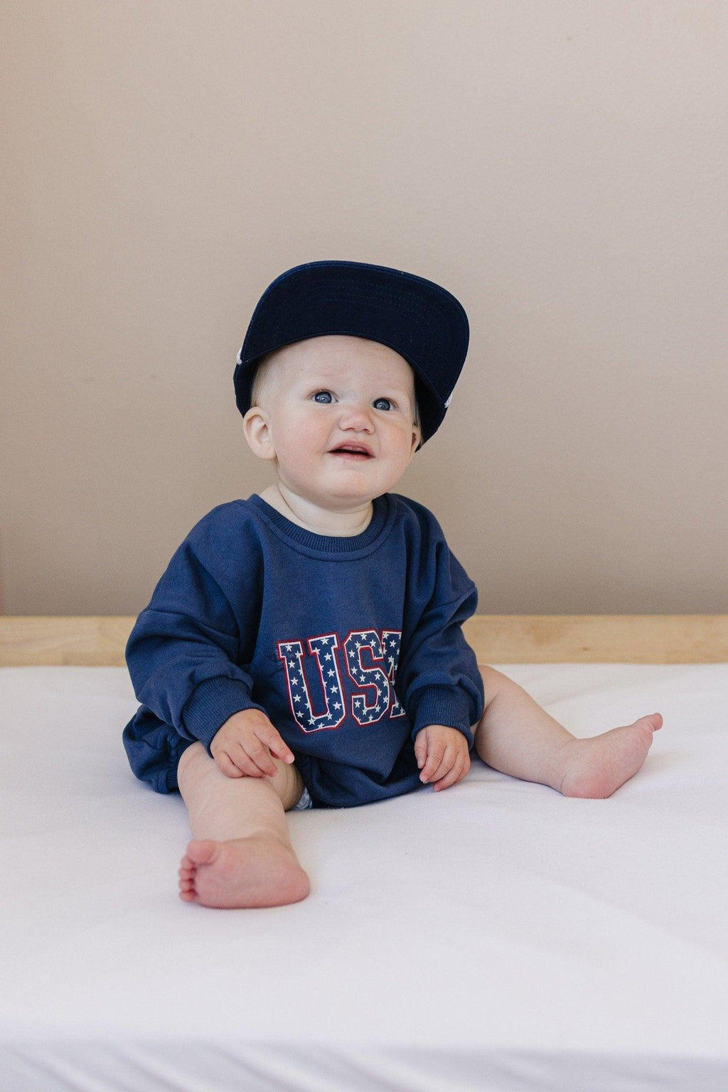 USA Sweatshirt Romper